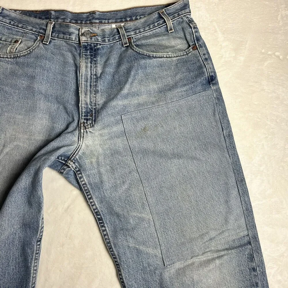 Levi's 550 relaxed fit vintage Faded men's 40×30 blue Jeans Light Wash